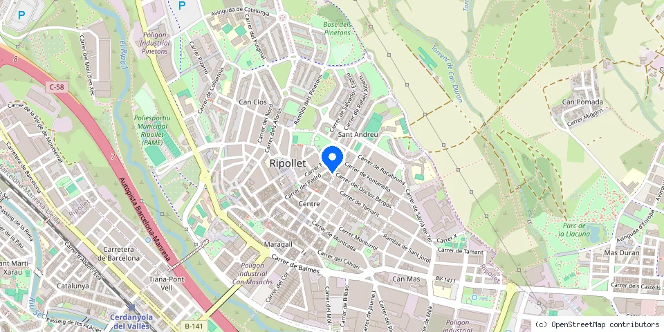 Mapa de la ubicación publicada de Ferrum Lux