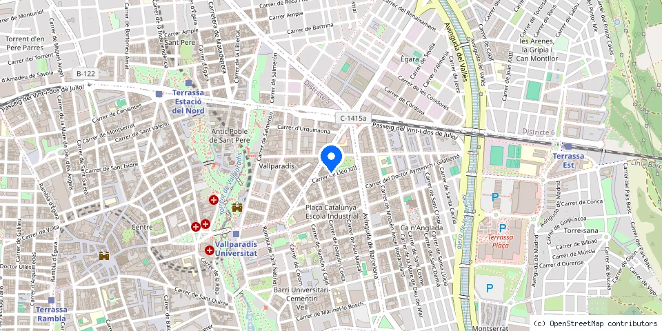 Mapa de la ubicación publicada de Serrallería Aranda Luis