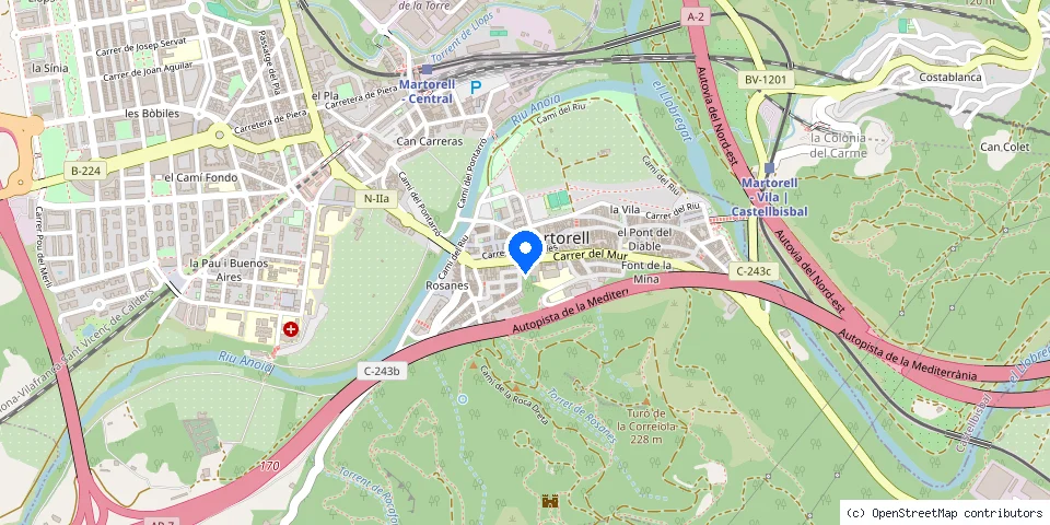 Mapa de la ubicación publicada de Serralleria alfonso