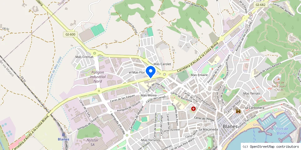 Mapa de la ubicación publicada de Serralleria El Clauer