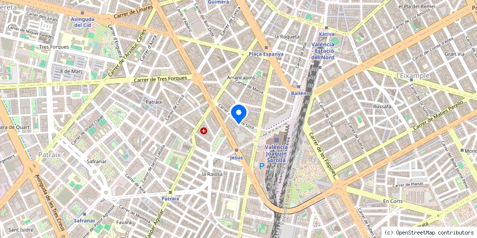 Mapa de la ubicación publicada de Cerrajeria Express