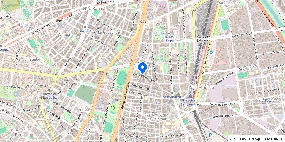 Mapa de la ubicación publicada de Cerrajeros Barcelona 24 horas