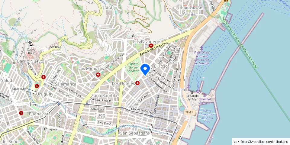 Mapa de la ubicación publicada de One-Way cerrajeros