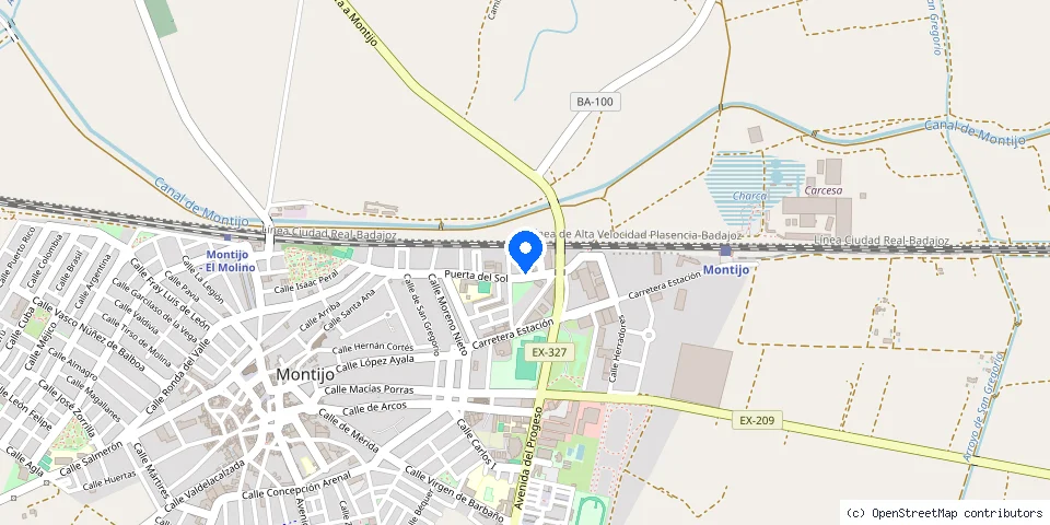 Mapa de la ubicación publicada de Cerrajero Montijo