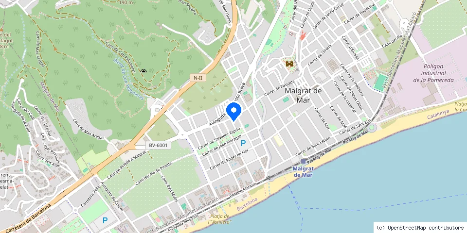 Mapa de la ubicación publicada de Serralleria Masià