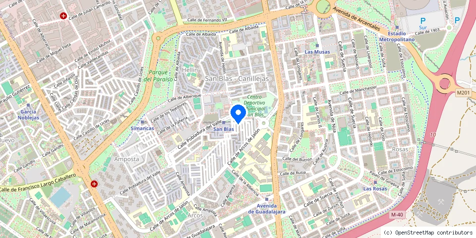 Mapa de la ubicación publicada de Anival Cerrajeros Madrid 24h