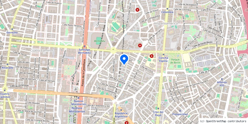 Mapa de la ubicación publicada de Cerrajeria Alonso