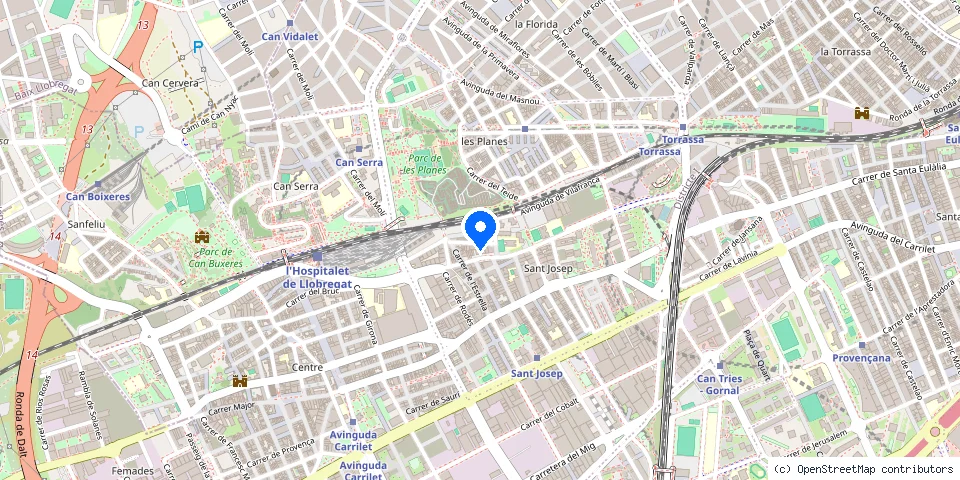 Mapa de la ubicación publicada de Cerrajero Urgencias Barcelona