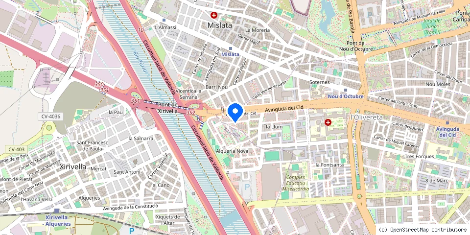 Mapa de la ubicación publicada de Cerrajeros JJ Sistemas de Seguridad