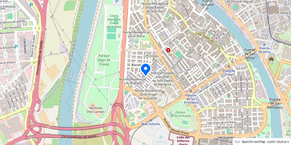Mapa de la ubicación publicada de Cerrajeros Triana