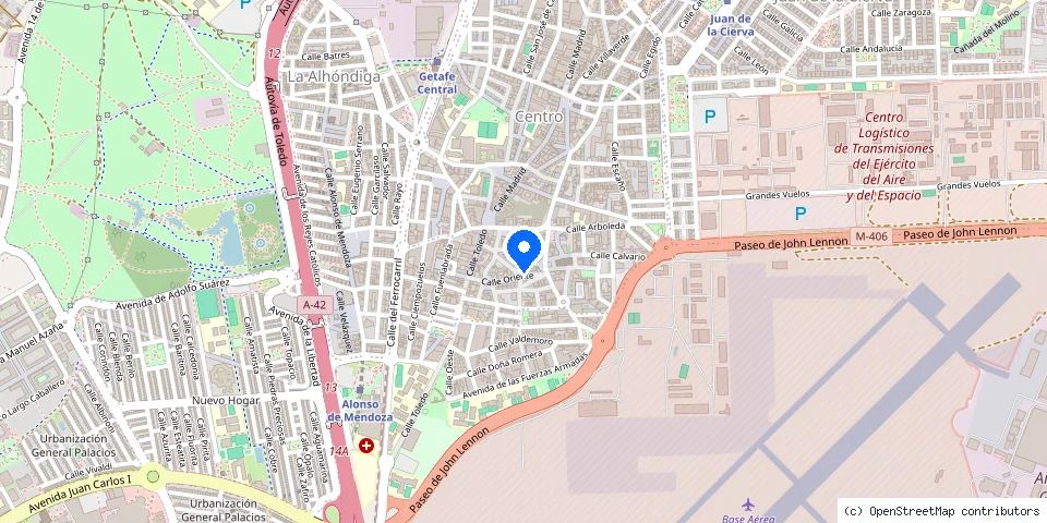 Mapa de la ubicación publicada de Cerrajeros Getafe