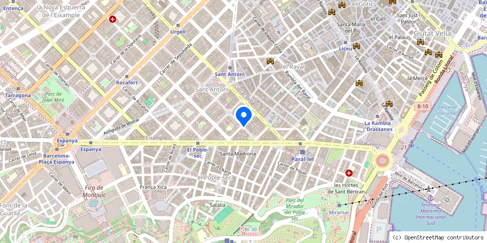 Mapa de la ubicación publicada de Cerrajeriasegurllar