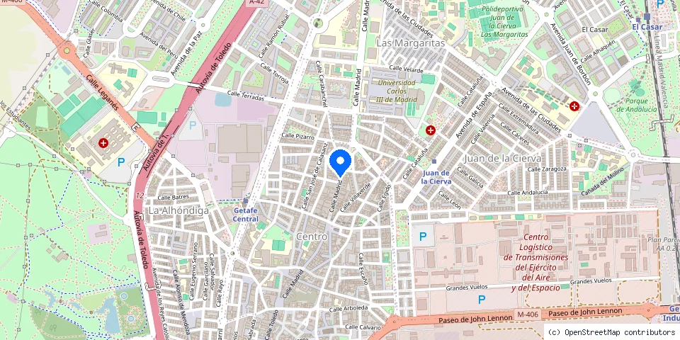 Mapa de la ubicación publicada de Núñez Cerrajeros Getafe 24h
