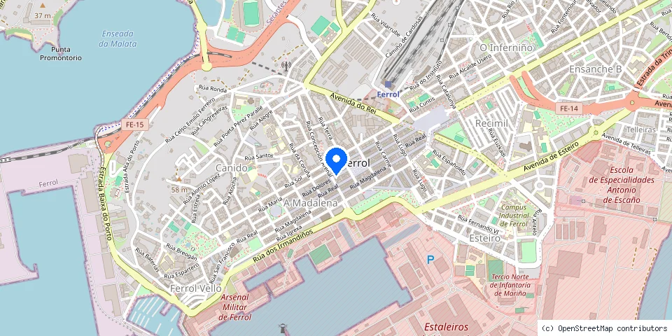 Mapa de la ubicación publicada de Mercedes Rodríguez Ardao