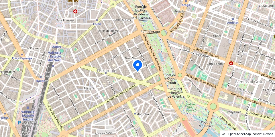 Mapa de la ubicación publicada de Cerrajero Las 3B