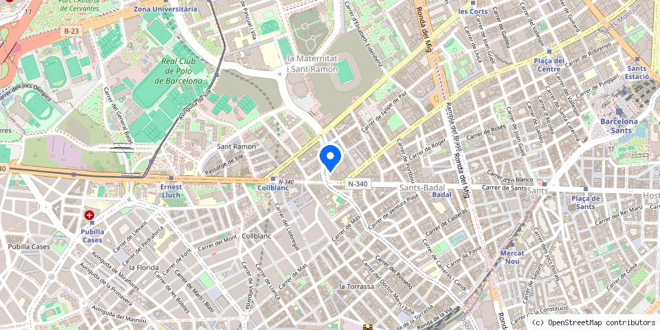 Mapa de la ubicación publicada de Rapid