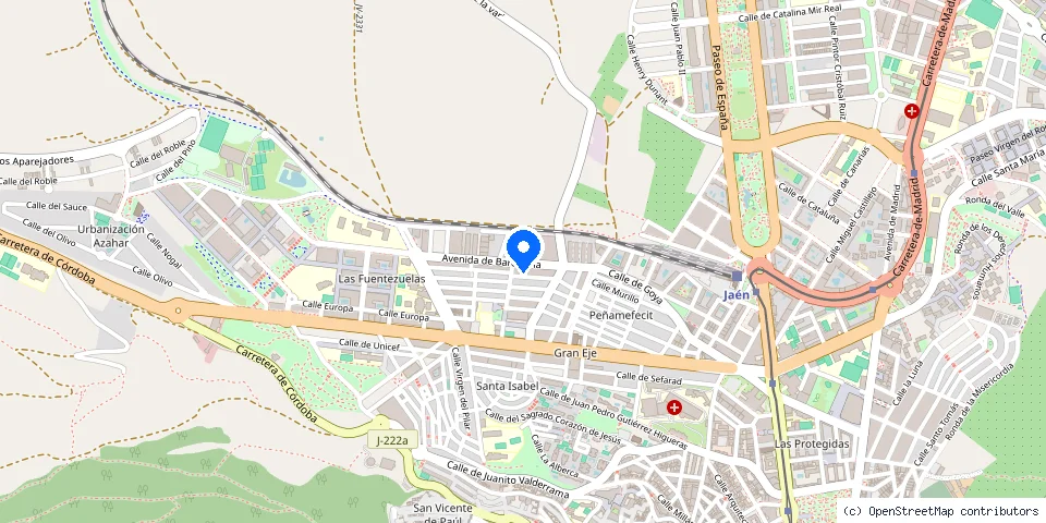 Mapa de la ubicación publicada de Cerrajeros Jaen 24 horas