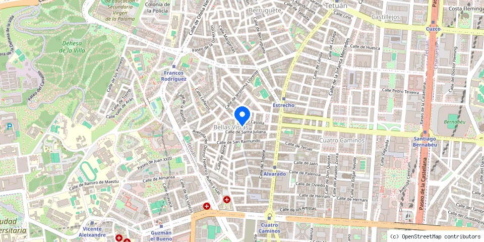 Mapa de la ubicación publicada de Cerrajería Madroño