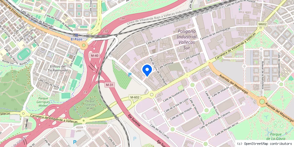 Mapa de la ubicación publicada de Automatismos FAIMA