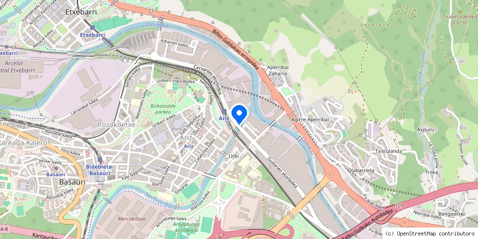 Mapa de la ubicación publicada de Cerrajeros Urgentes Basauri