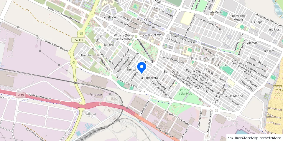 Mapa de la ubicación publicada de Cerramed
