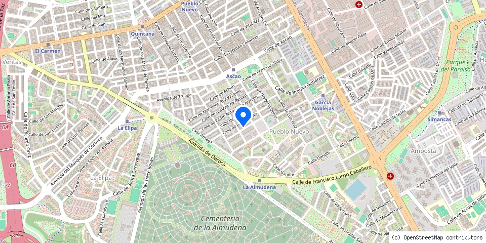Mapa de la ubicación publicada de Cerrajería Ribera