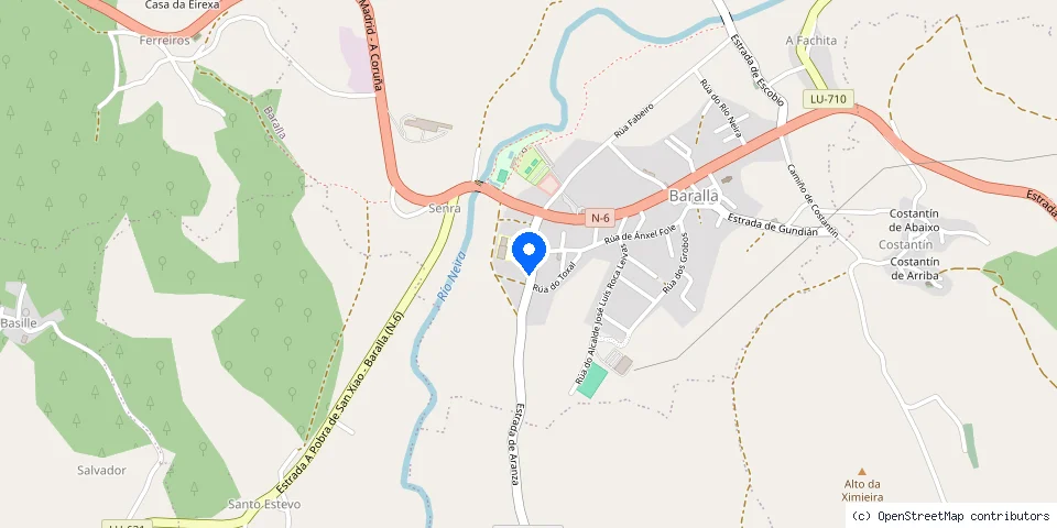 Mapa de la ubicación publicada de Maderbar