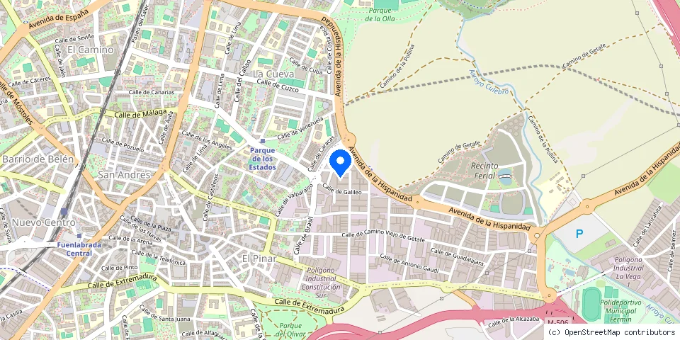 Mapa de la ubicación publicada de Decor Aluminio Fuenlabrada