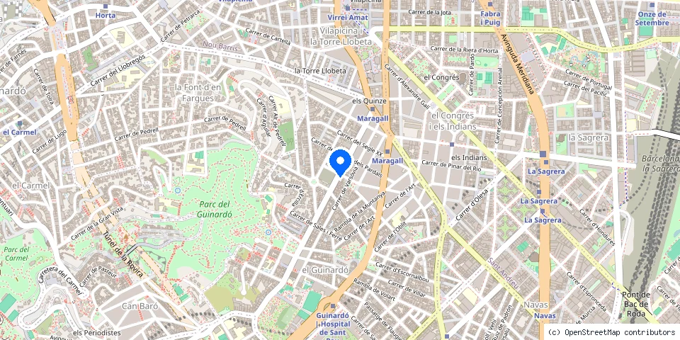 Mapa de la ubicación publicada de Servei Rapid
