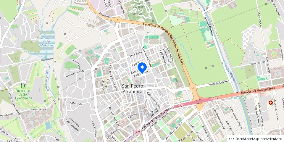Mapa de la ubicación publicada de Rafael Aranda Bors