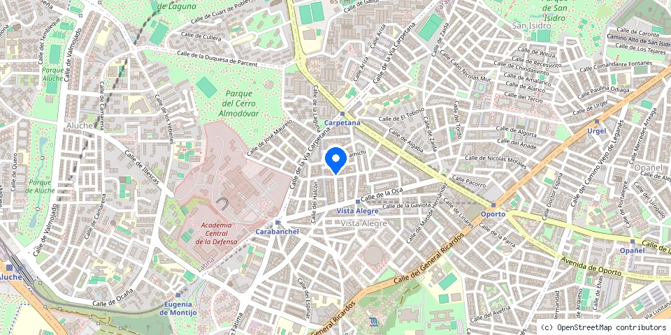 Mapa de la ubicación publicada de Cerrajería Gorma
