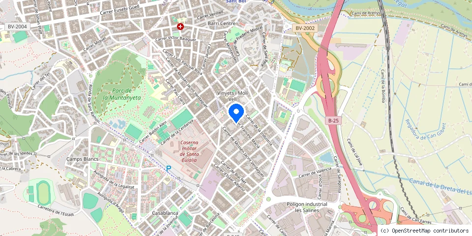 Mapa de la ubicación publicada de Cerrajería Yllana