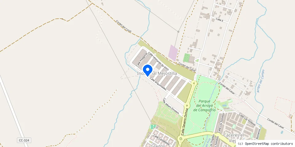 Mapa de la ubicación publicada de BDF Cerrajeros