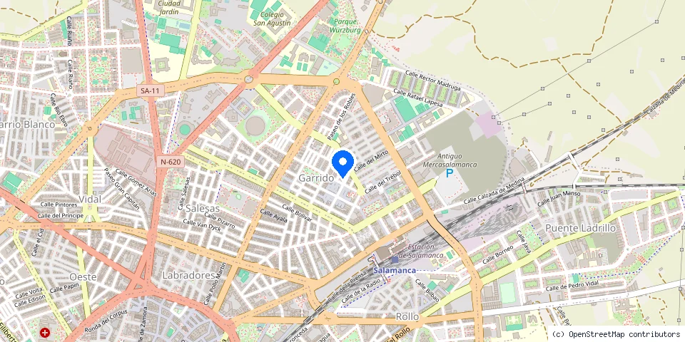 Mapa de la ubicación publicada de Asistencia de Cerrajería Salmantina