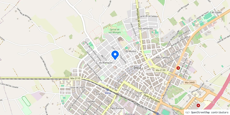 Mapa de la ubicación publicada de Cerrajero Vidal Mallorca