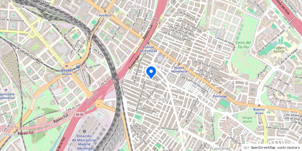Mapa de la ubicación publicada de Cerrajería Suárez