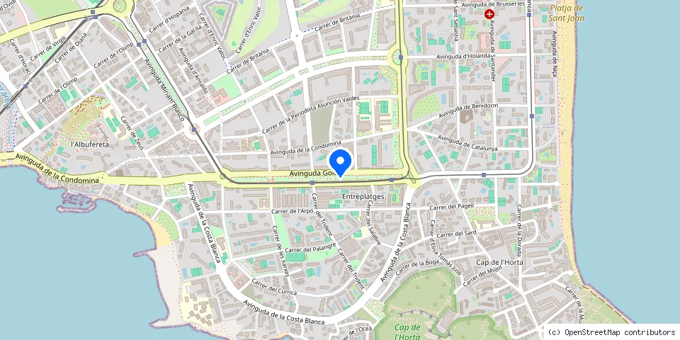 Mapa de la ubicación publicada de Juanjo Cerrajeros Playa