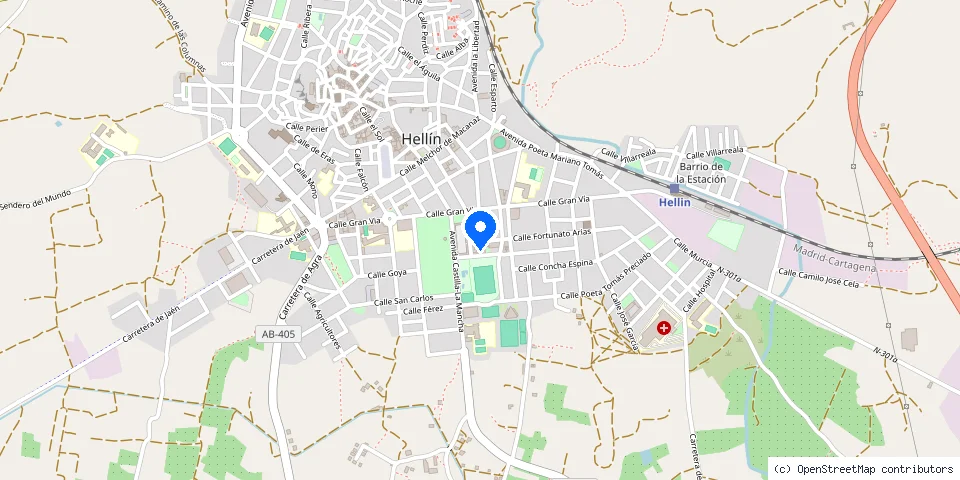 Mapa de la ubicación publicada de Segurtek Hellín 24 Horas