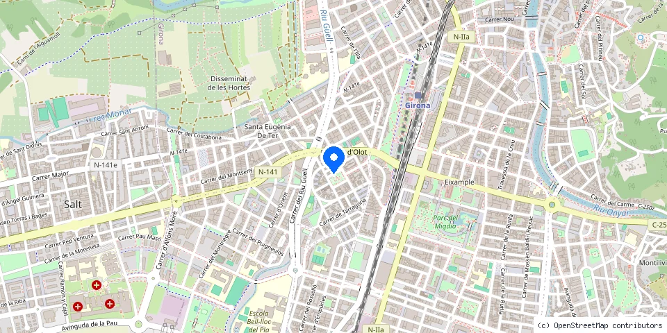 Mapa de la ubicación publicada de Serrallers 24h Girona
