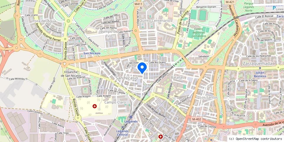 Mapa de la ubicación publicada de Cerrajeros Leganes 24 horas