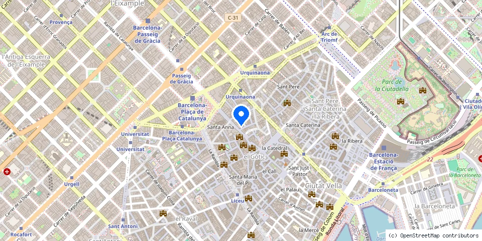 Mapa de la ubicación publicada de Cerrajeros Barna