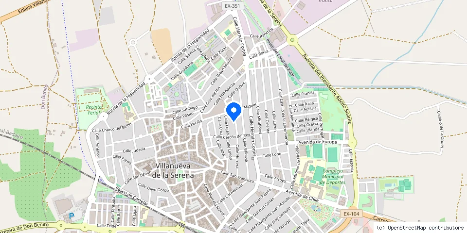 Mapa de la ubicación publicada de Cerrajería Técnica Carlos Aníbal