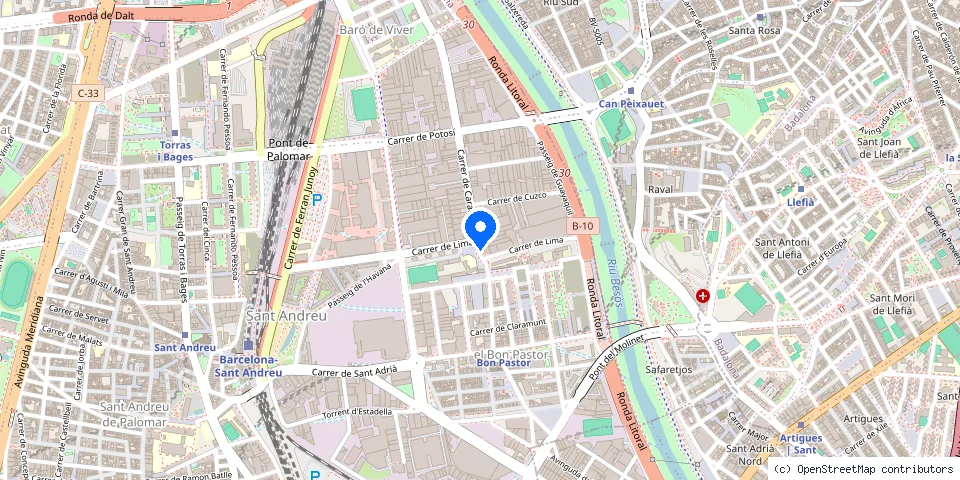 Mapa de la ubicación publicada de Dismace
