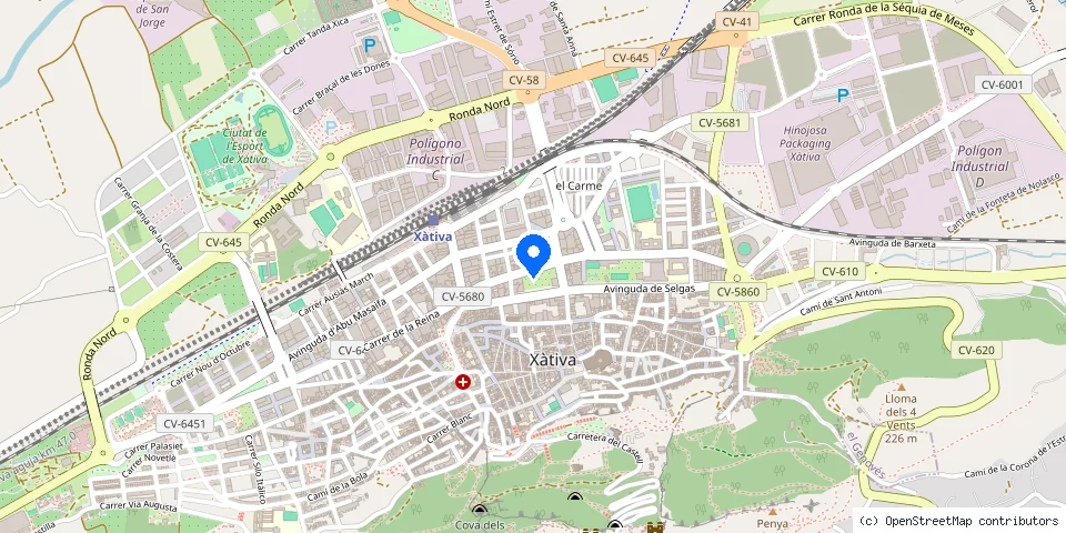 Mapa de la ubicación publicada de Carpintero  y cerrajero urgente
