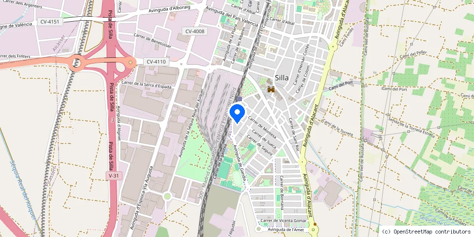 Mapa de la ubicación publicada de Marti Cerrajero