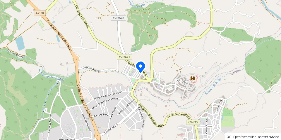 Mapa de la ubicación publicada de Cerrajería Llinares