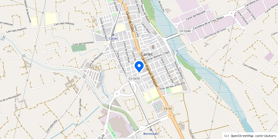 Mapa de la ubicación publicada de ferreteria gimenez