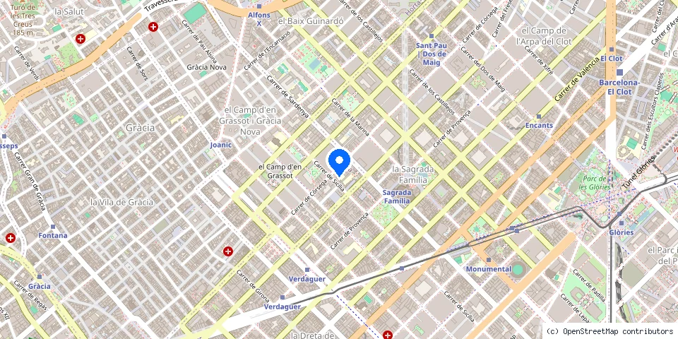 Mapa de la ubicación publicada de Cerrajería Joan