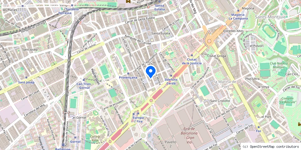 Mapa de la ubicación publicada de Cerrajeros Gascó