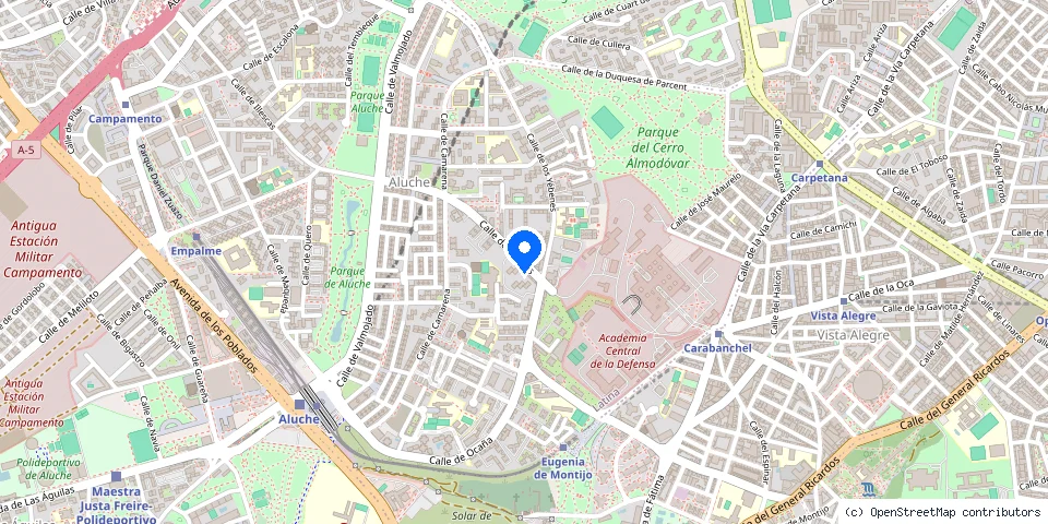 Mapa de la ubicación publicada de Urbanitas Cerrajeros